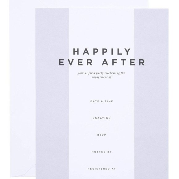 West Emory Happily Ever After Engagement Invite - Picture 2 of 3